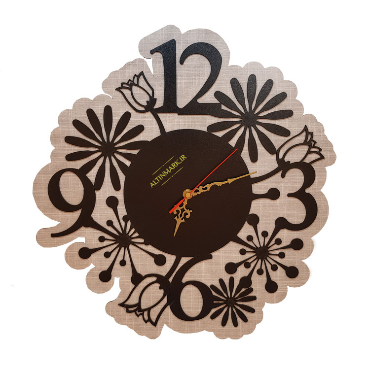 ساعت دیواری طرح گل