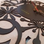 ساعت دیواری طرح گل