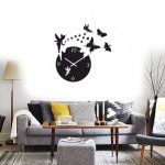 ساعت دیواری طرح پروانه