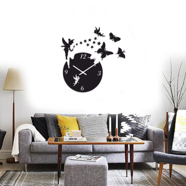 ساعت دیواری طرح پروانه