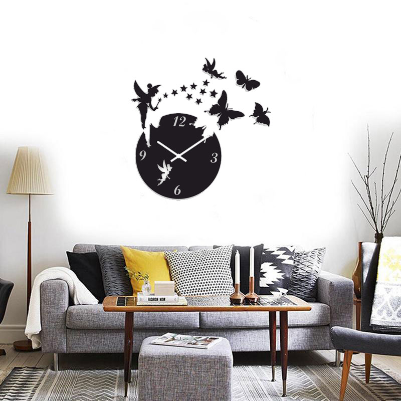 ساعت دیواری طرح پروانه