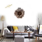 ساعت دیواری طرح گل