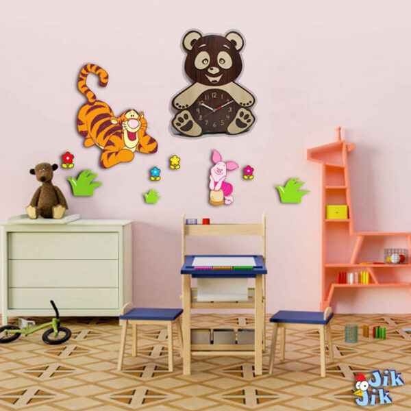 ساعت دیواری پاندا مناسب اتاق کودک