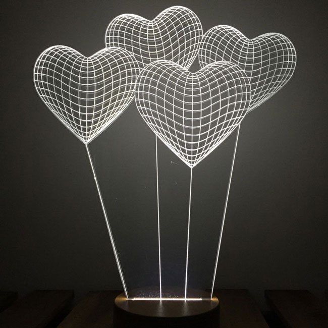 چراغ خواب “بالبینگ” طرح قلب