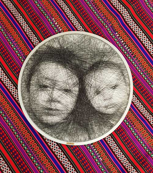 سفارش تابلوی میخ و نخ بافت تصویر چهره شما