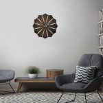 ساعت دیواری جدید چوبی (ام دی اف) در دو رنگ