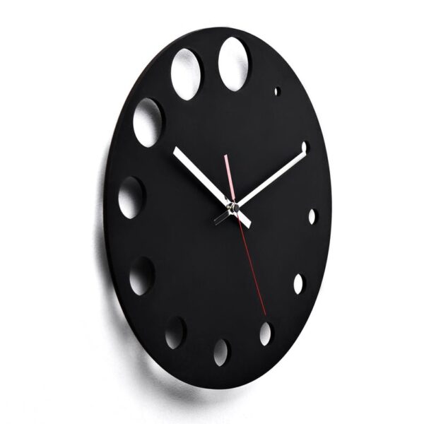 ساعت دیواری مدل روز جنس پلکسی (شیشه نشکن) مشکی