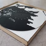 ساعت دیواری طرح قورد ساعت مشکی کد Qurt-001