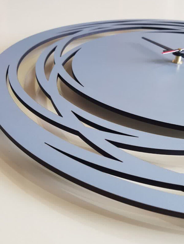 ساعت دیواری مدل اورانوس چوبی از جنس MDF و در 4 رنگ