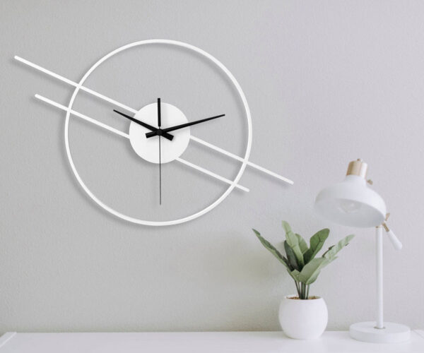 ساعت دیواری طرح مدرن در دو جنس گلس (شیشه نشکن) و MDF