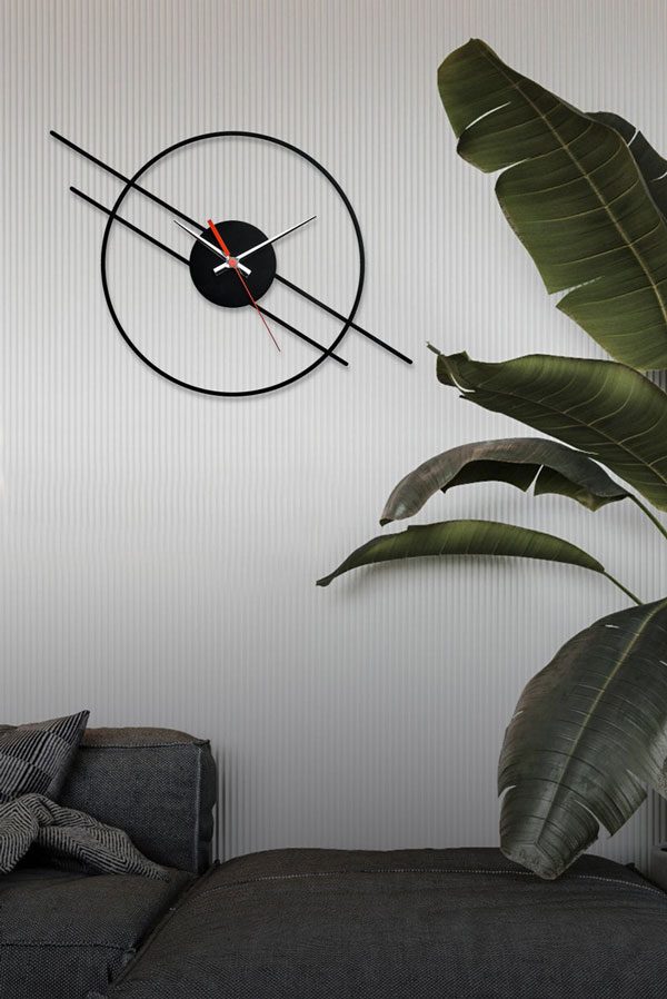 ساعت دیواری طرح مدرن در دو جنس گلس (شیشه نشکن) و MDF