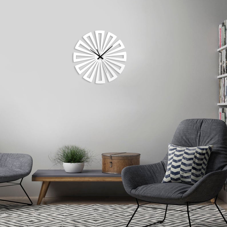 ساعت دیواری مدل چرخی چوبی در سه رنگ مختلف