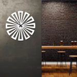 ساعت دیواری مدل چرخی چوبی در سه رنگ مختلف