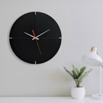 ساعت دیواری مدل بلک فور با رنگ مشکی و طراحی زیبا