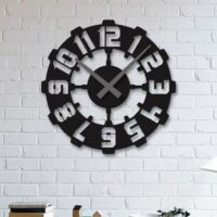 ساعت دیواری مشکی لوکس