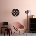 ساعت دیواری رنگ مشکی لوکس با طرح اعداد بزرگ