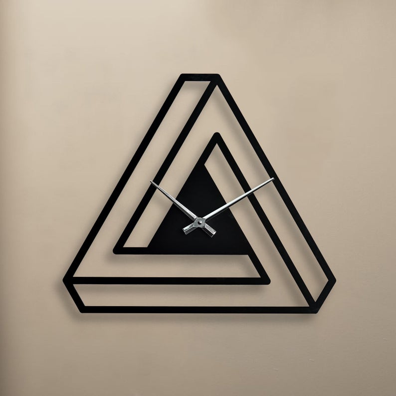 ساعت دیواری مثلثی