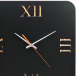 ساعت دیواری مدل black art جنس Mdf و یا ترکیب چوبی MDF و پلکسی گلس