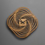 ساعت دیواری مدل blazing star چوبی از جنس MDF و در 3 رنگ