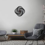 ساعت دیواری مدل blazing star چوبی از جنس MDF و در 3 رنگ