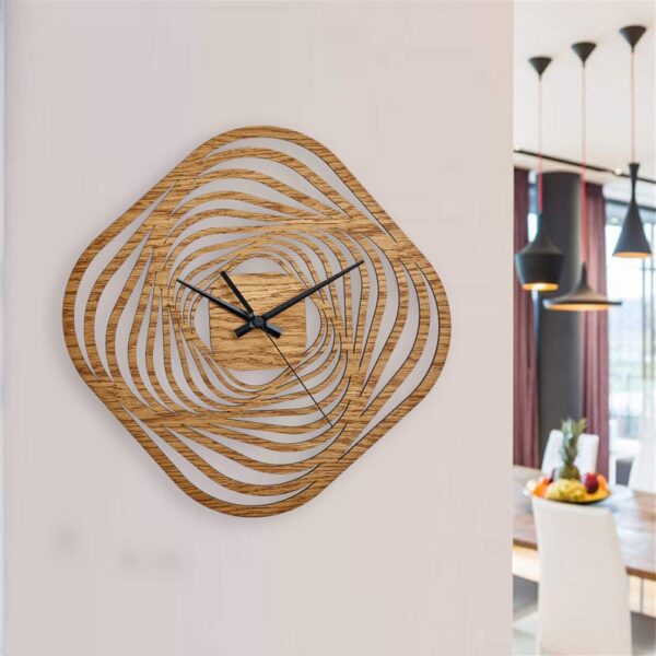 ساعت دیواری مدل blazing star چوبی از جنس MDF و در 3 رنگ