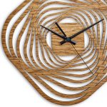 ساعت دیواری مدل blazing star چوبی از جنس MDF و در 3 رنگ