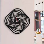 ساعت دیواری مدل blazing star چوبی از جنس MDF و در 3 رنگ