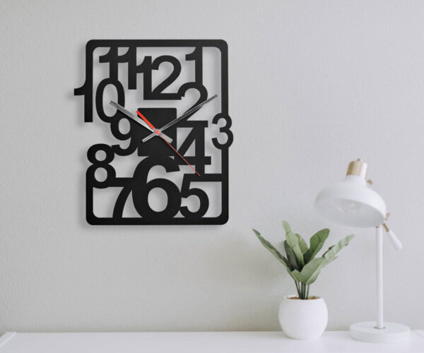 ساعت دیواری مدل cool در دو رنگ و با جنس چوبی MDF