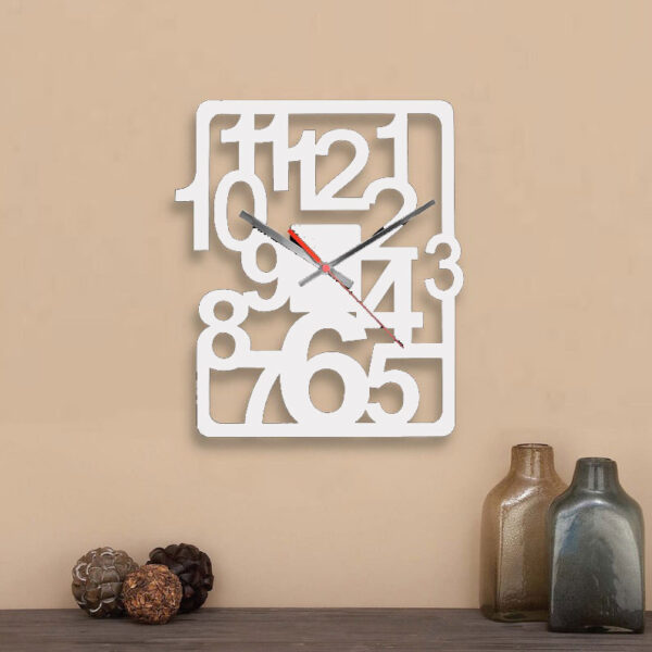 ساعت دیواری مدل cool در دو رنگ و با جنس چوبی MDF