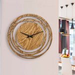 ساعت دیواری مدل اورانوس چوبی از جنس MDF و در 4 رنگ
