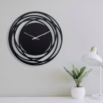 ساعت دیواری مدل اورانوس چوبی از جنس MDF و در 4 رنگ