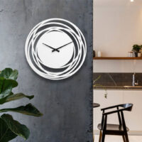 ساعت دیواری مدل اورانوس سپید