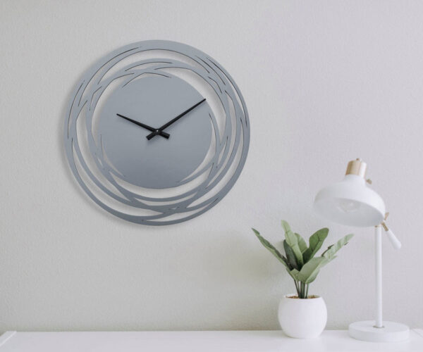 ساعت دیواری مدل اورانوس چوبی از جنس MDF و در 4 رنگ