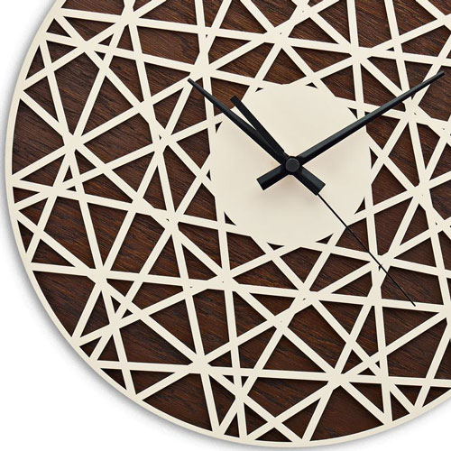 ساعت دیواری چوبی