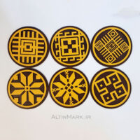 زیرلیوانی طرح نقوش سنتی