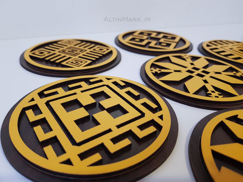 زیر لیوانی طرح کلاسیک زیر لیوانی