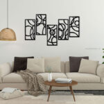 استیکر چوبی سرکولار لاین جنس چوبی MDF 