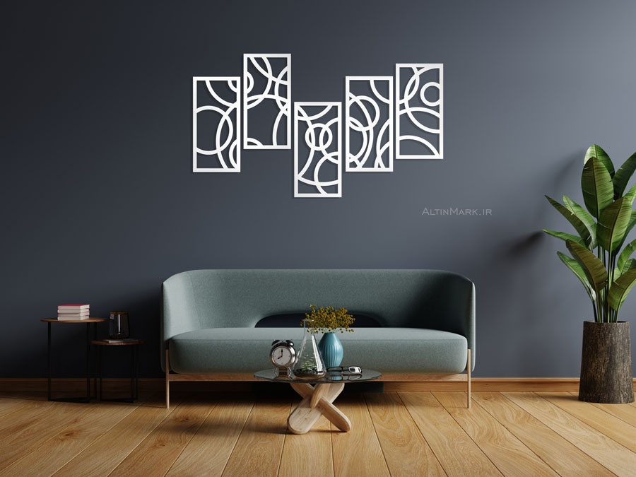 استیکر چوبی سرکولار لاین جنس چوبی MDF “لاین آرت”