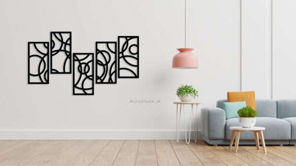 استیکر چوبی سرکولار لاین جنس چوبی MDF