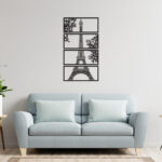 تابلو چهار تکه ایفل جنس چوبی MDF 