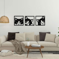 تابلو سه تکه گربه
