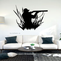 استیکر چوبی شکارچی