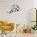 استیکر چوبی ماهی جنس چوبی MDF 