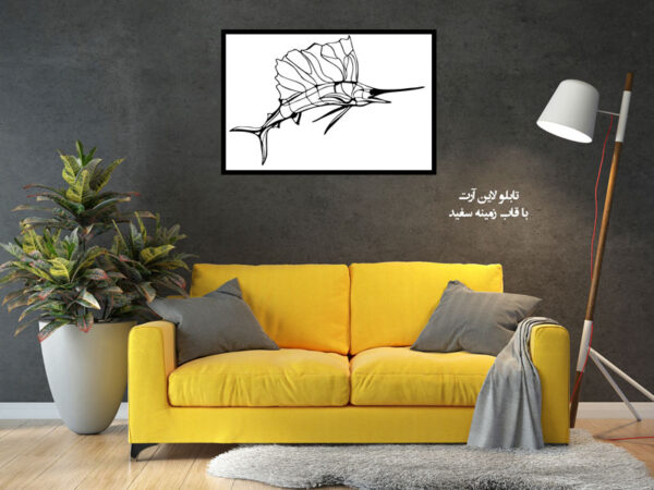 استیکر چوبی ماهی جنس چوبی MDF