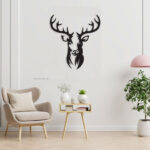 تابلو استیکر گوزن جنس چوبی MDF 