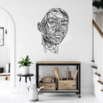 تابلو استیکر چوبی چهره جنس چوبی MDF 