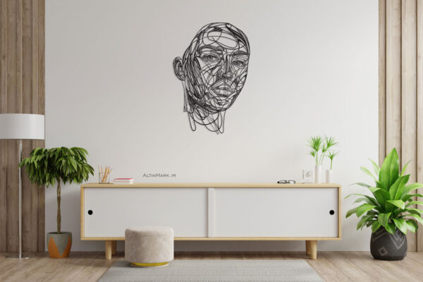 تابلو استیکر چوبی چهره جنس چوبی MDF