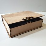 جعبه هدیه پردیس قفل دار چوبی (MDF) در 4 سایز / مدل A.M-021