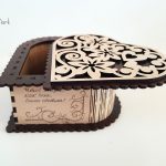 جعبه هدیه قلب فانتزی طرح جدید جنس چوبی در 5 سایز