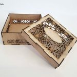 باکس هدیه استاتیس جنس چوبی (MDF) خام در 5 سایز